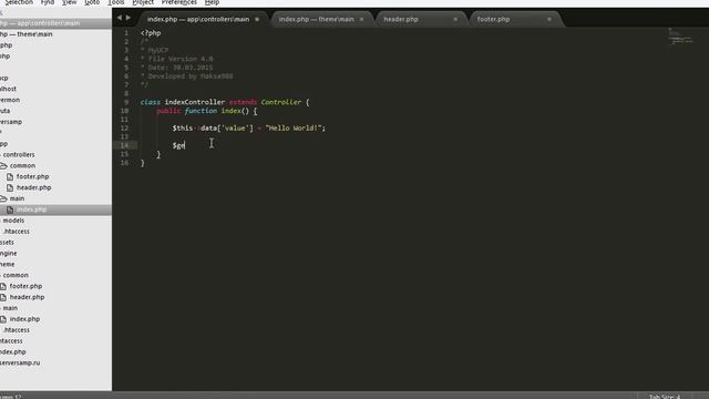 MyUCP - Создание контроллеров и шаблонов [#2] смотреть онлайн