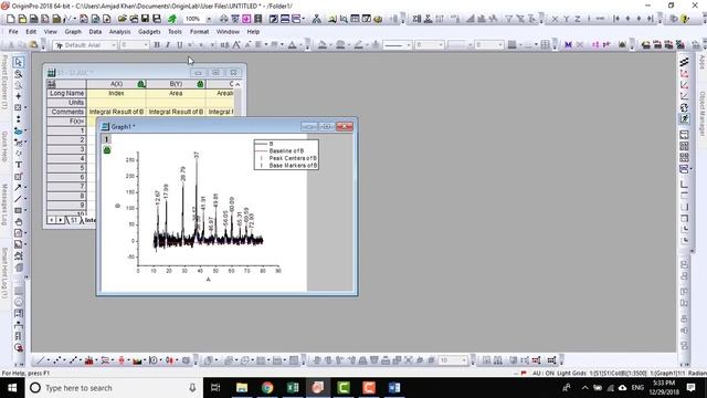 how to calculate crystallinity from XRD data using OriginLab - 06 смотреть онлайн