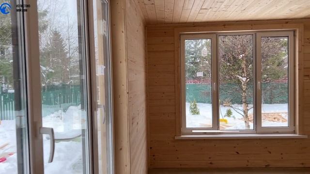 Каркасный дом 7,0х7,0 м. в полтора этажа смотреть онлайн