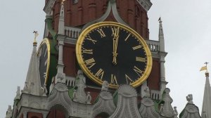 Гимн России в исполнении курантов Спасской башни Московского Кремля