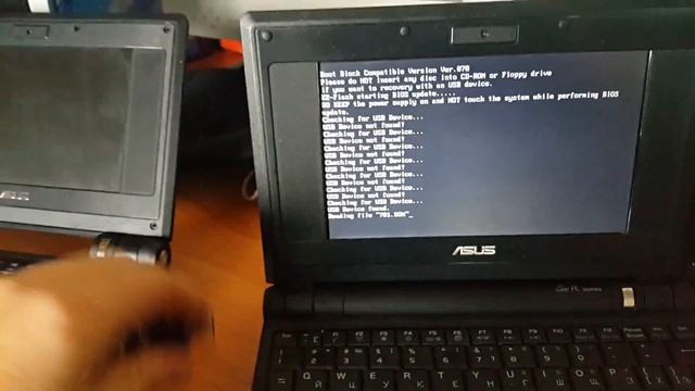 Обновление BIOS нетбука ASUS Eee PC 701 смотреть онлайн