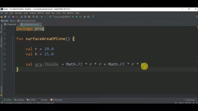 surface area of cone in kotlin смотреть онлайн