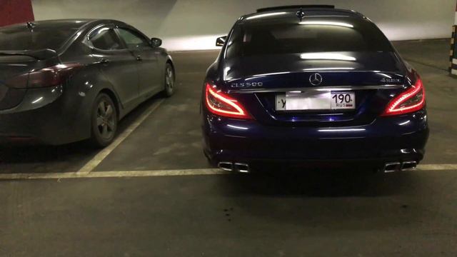 CLS 500 4 Matic Sound Exhaust. Звук выхлопа.