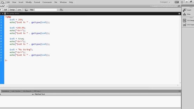 PHP Tutorial 6 How To Using Function Gettype смотреть онлайн