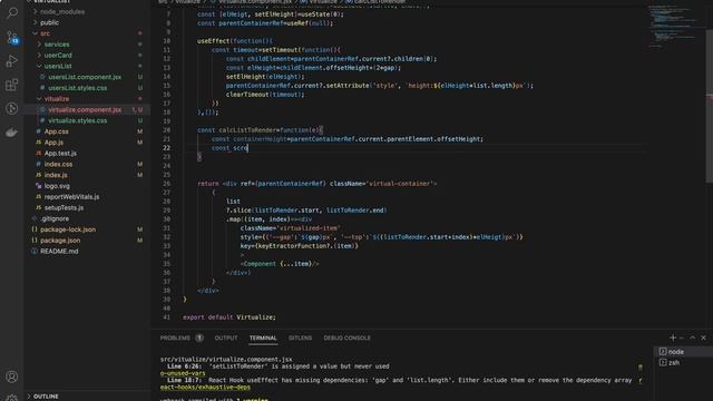Implement virtual list in react from scratch смотреть онлайн