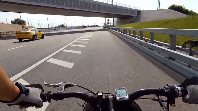 На МотоВелосипеде по Северо-восточной Хорде (Веломотор F-50 / F-80) смотреть онлайн