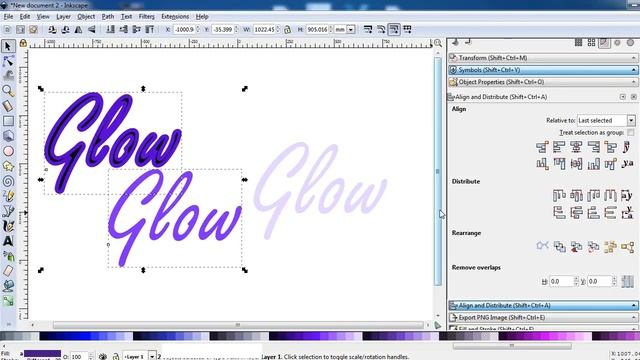 Glowing Text - Inkscape Tutorial смотреть онлайн