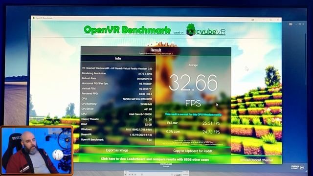 RTX 3090 + HP Reverb G2 VR Benchmark - with & without overclock смотреть онлайн
