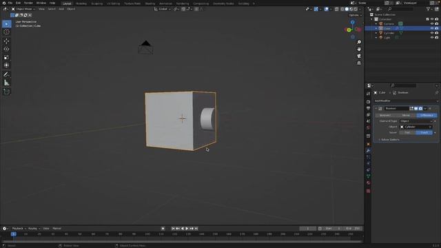 Blender Boolean Modifier смотреть онлайн