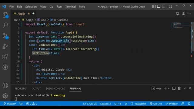 Create a Digital Clock using React JS in Urdu/Hindi | React Mini Project #2 смотреть онлайн