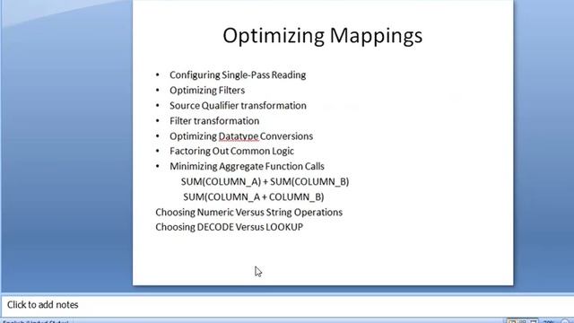 performance tuning informatica and sql (Part 2) смотреть онлайн