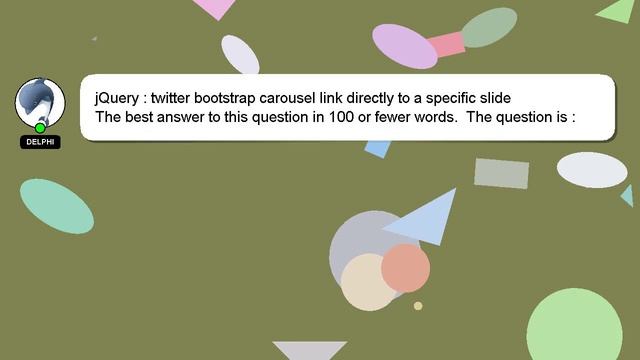 jQuery : twitter bootstrap carousel link directly to a specific slide смотреть онлайн