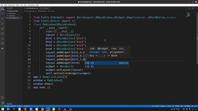 Python PyQt5 Part #8 | QGridLayout | Tutorial Belajar Python GUI PyQt5 | Belajar Python Dasar смотреть онлайн