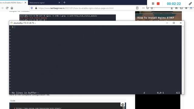 Enable NGINX Status Page on ubuntu 18.04/20.04 LTS смотреть онлайн