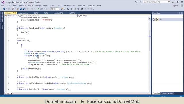 How to Create Picture Puzzle Game in C# смотреть онлайн