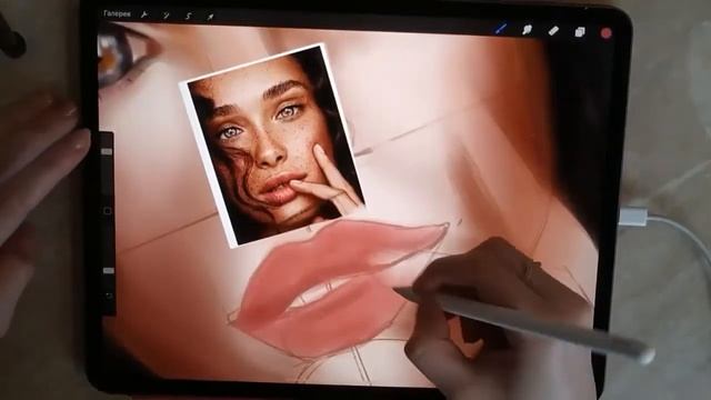 Как рисовать портреты в Procreate годовой опыт смотреть онлайн