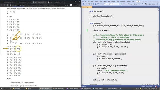 9.14 Internal organization of the Wavefront OBJ file смотреть онлайн