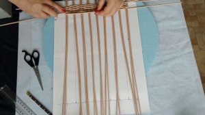 Плетем легко и просто прямоугольное дно из бумажной лозы