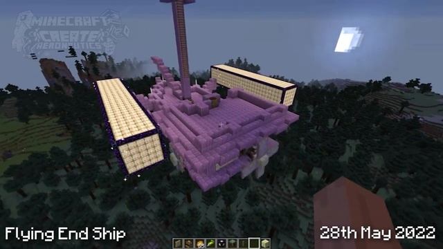 Flying End Ship in Minecraft - Create Aeronautics Devlog смотреть онлайн