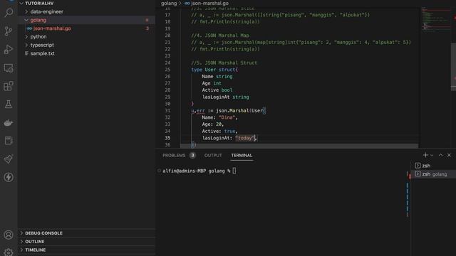 Memahami Penggunaan Json Marshal Bahasa Golang смотреть онлайн