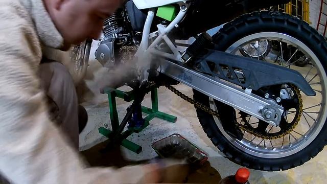 Как очистить цепь мотоцикла смотреть онлайн