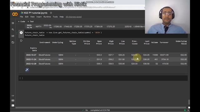 Indian historical OPTIONS data free & free FUTURES data in Python | NSEpy ? смотреть онлайн