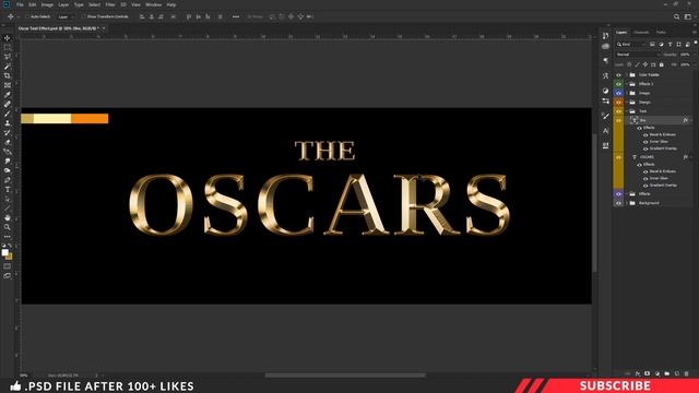 Oscar Gold Text Effect Photoshop Tamil Tutorial | PT80 | தமிழ் смотреть онлайн
