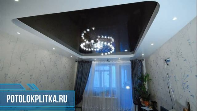 Матовые или глянцевые натяжные потолки? смотреть онлайн