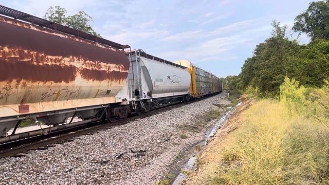NS 191 leaving Columbia with SD70ACU leading UP visitor and conductor buddy Daniel M Gibbs on board смотреть онлайн