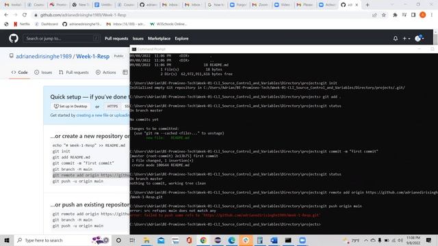 Git Hub Upload Week 1 смотреть онлайн