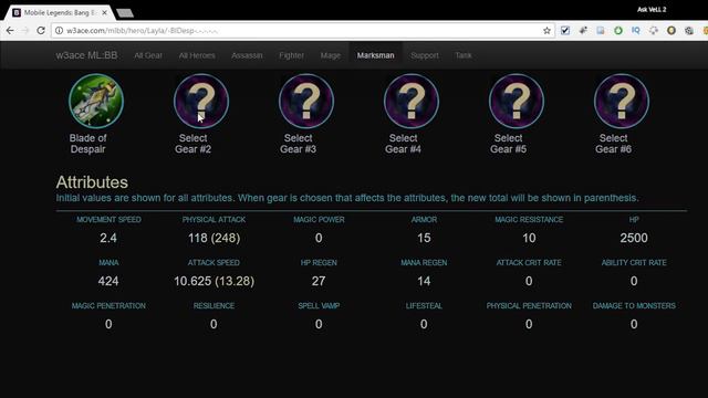 Mobile Legends: ALL HERO BUILD STATISTICS ULTIMATE CALCULATOR смотреть онлайн