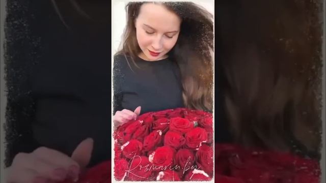 101 роза “Red Naomi” в коробке смотреть онлайн