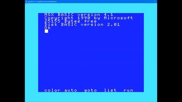 MSX Emulator: OpenMSX