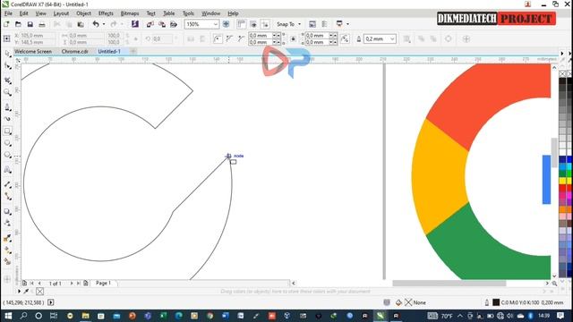 MUDAH SEKALI TERNYATA MEMBUAT LOGO GOOGLE DI CORELDRAW TERBARU || DIKMEDIATECH PROJECT смотреть онлайн