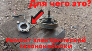 Что это за деталь? Ремонт электрической газонокосилки.