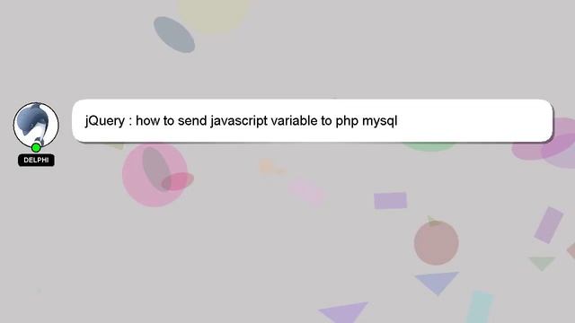 jQuery : how to send javascript variable to php mysql смотреть онлайн