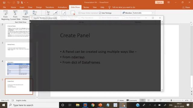 Python Pandas | Panel | Python Programming | Python tutorial Part 93 смотреть онлайн
