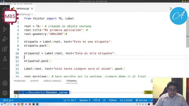 Clase 4 - Label Etiquetas - Tkinter Python #mecatronica85 #cbtis85 ??? смотреть онлайн