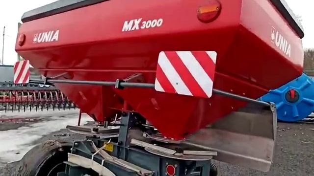 Разбрасыватель минеральных удобрений MX3000 UNIA (Польша) смотреть онлайн
