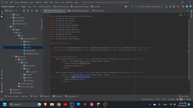 How To Make Item Groups In Minecraft 1.20.1 Modding Tutorial #9 смотреть онлайн