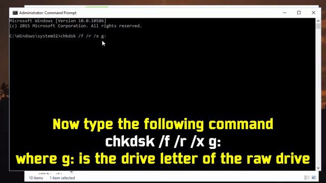 How to fix you need to format the disk in drive before you can use it using command prompt (CMD) смотреть онлайн