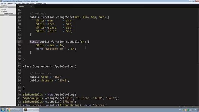 Learn Object Oriented PHP #15 - Inheritance Final Keyword смотреть онлайн