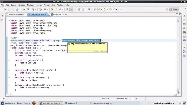 30.Hibernate Tutorial 28 - Named Queries : By Koushik Java Brain смотреть онлайн