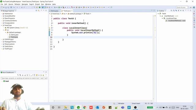 Core Java(With practical) - Part 15 Inner Class in java (Hindi) смотреть онлайн