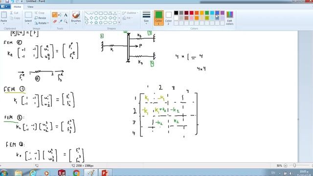 Finite Element Method (spring problem) смотреть онлайн