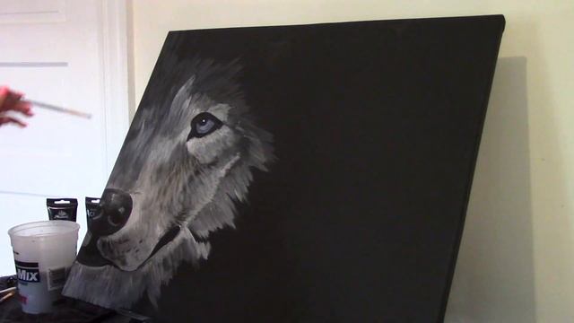 Half Wolf Face Painting! смотреть онлайн