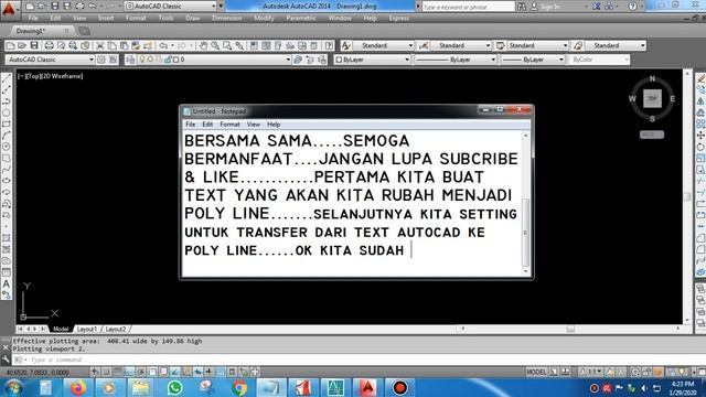 TIPS DAN TRICK AUTOCAD CARA CEPAT MEMBUAT TEXT DI AUTOCAD MENJADI POLYLINE смотреть онлайн