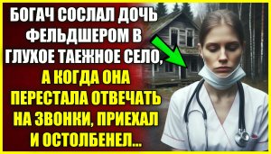 Богач сослал дочь ФЕЛЬДШЕРОМ в глухое село, а когда ее телефон перестал отвечать, приехал и обомлел.