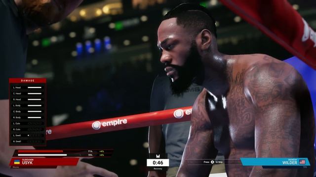 Undisputed (ESBC) Online Beta Gameplay (Full Fight). (2k/60fps) No Commentary. Usyk Vs Wilder