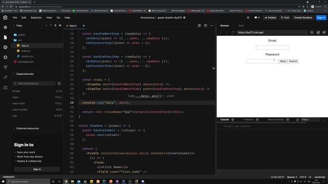 React Multi Step Form With Formik + Yup - React Tutorial смотреть онлайн